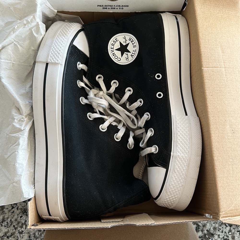 Black All Star Lift Platform Converse